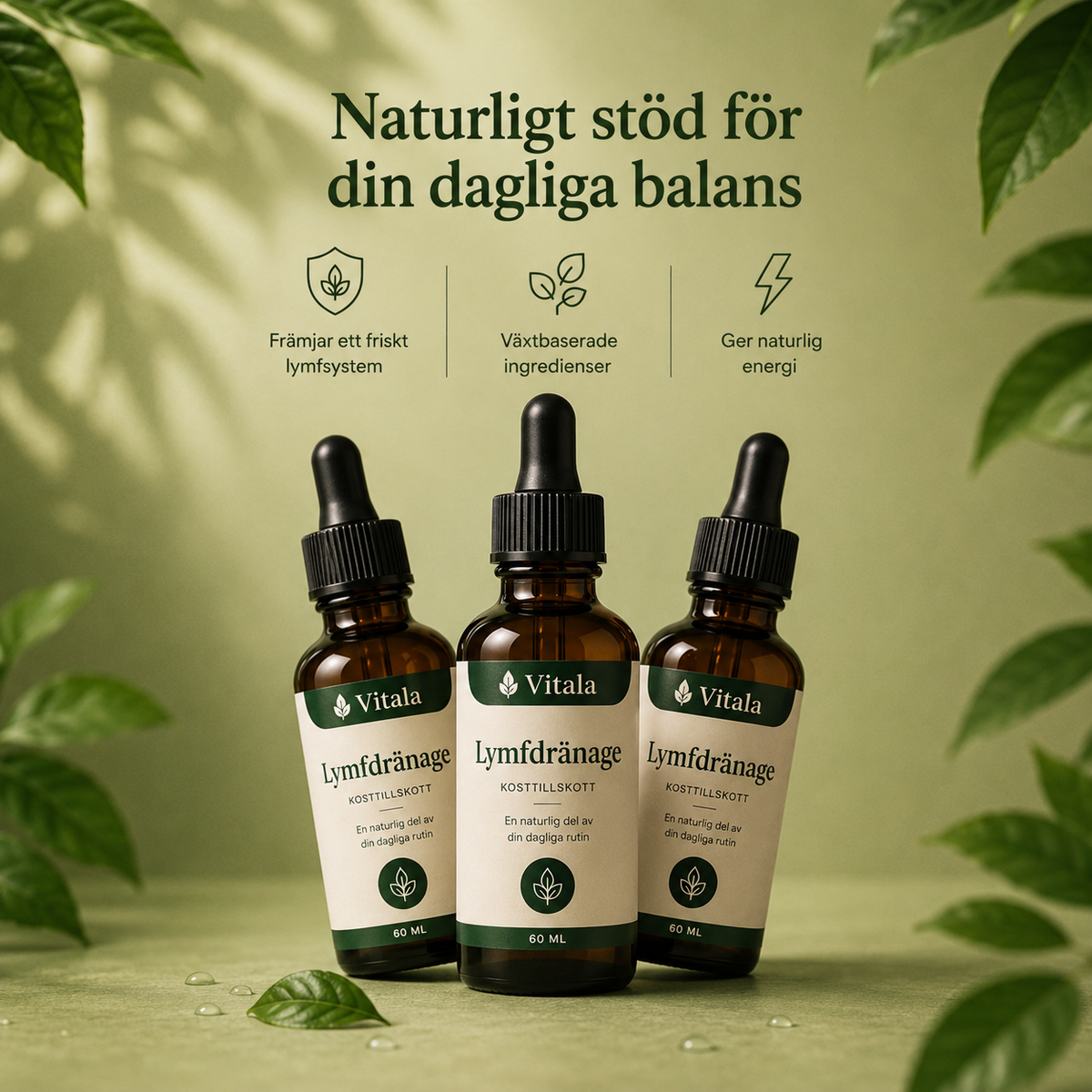 Vitala - Lymfdränage Droppar